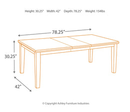 Haddigan Counter Height Dining Table and 4 Barstools