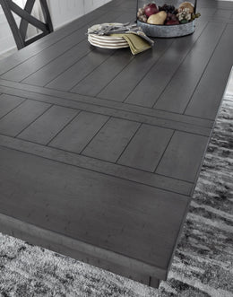 Myshanna Counter Height Dining Table and 6 Barstools with Storage