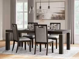 Hyndell Dining Table and 6 Chairs