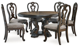 Maylee Dining Table and 4 Chairs with Storage