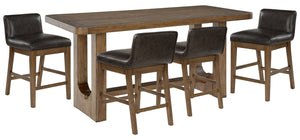 Cabalynn Counter Height Dining Table and Barstools