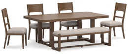 Cabalynn Counter Height Dining Table and Barstools
