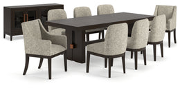 Burkhaus Dining Table and 8 Chairs