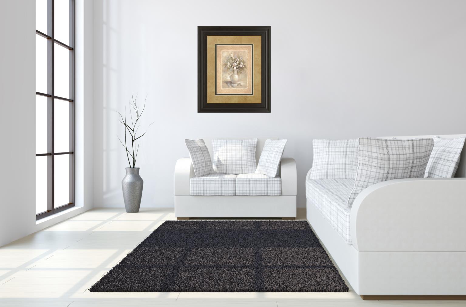 White Bounty I By Vivian Flasch 34X40 Framed Print