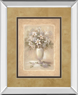 Mirrored Frame White Bounty Ii By Vivian Flasch 34X40 Mirror Frame Print