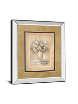 Mirrored Frame White Bounty Ii By Vivian Flasch 34X40 Mirror Frame Print