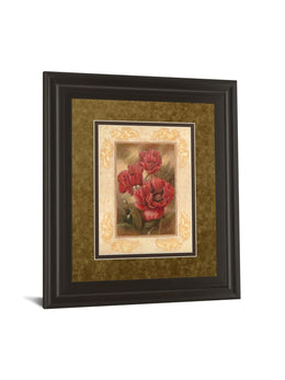 Daphne'S Poppies By Vivian Flasch 34X40 Framed Print
