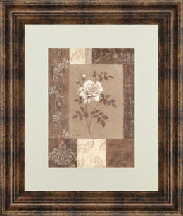 Single Rose By Vivian Flasch 34X40 Framed Print