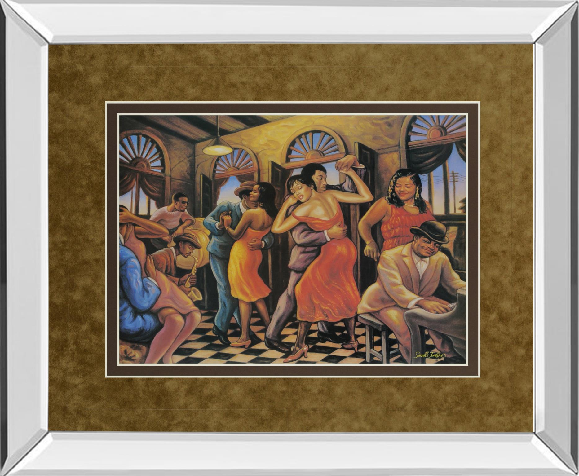 Mirrored Frame Roadhouse  By Sarah Jenkins 34X40 Mirror Frame Print