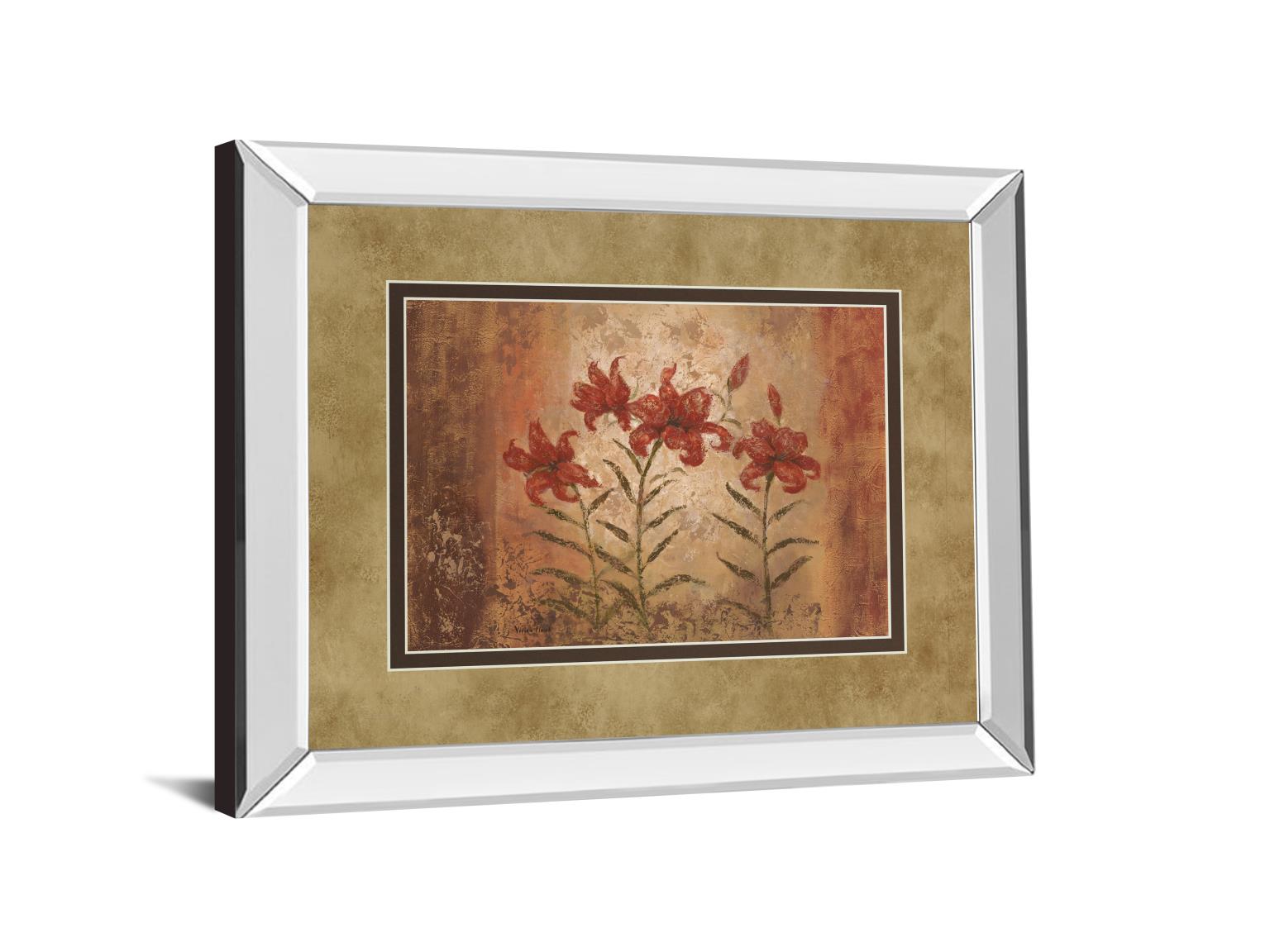 Mirrored Frame The Lily Style By Vivian Flasch 34X40 Mirror Frame Print