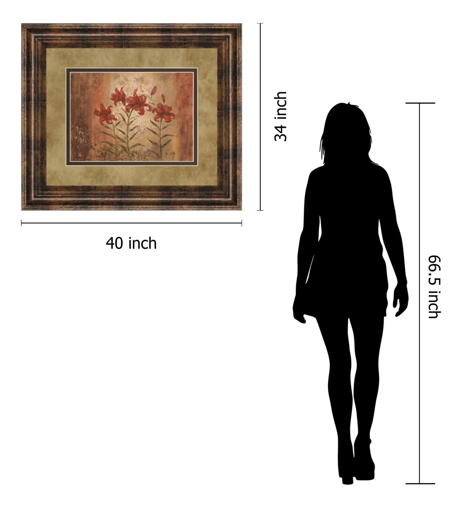 The Lily Style By Vivian Flasch 34X40 Framed Print