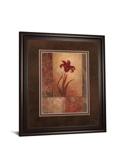 Lily Silhouette By Vivian Flasch 34X40 Framed Print