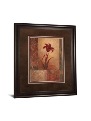 Lily Silhouette By Vivian Flasch 34X40 Framed Print