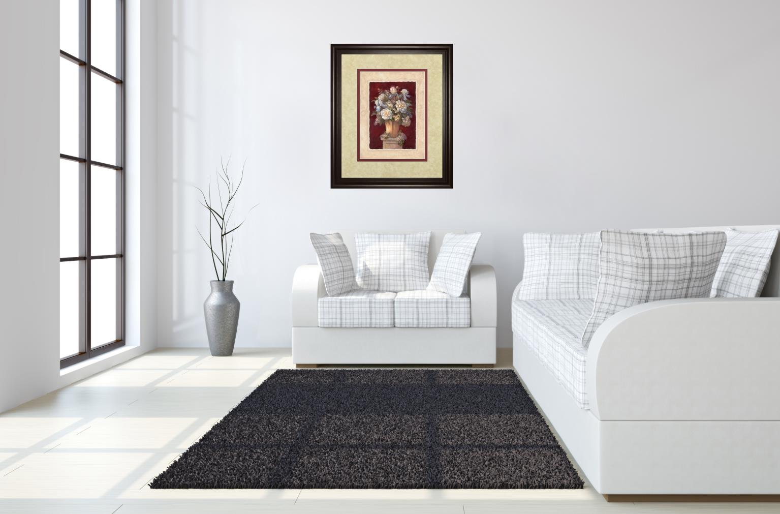 Traditional Red Ii By Vivian Flasch 34X40 Framed Print