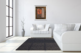 Mirrored Frame Orange Burst I By Rosie Abraham 34X40 Mirror Frame Print