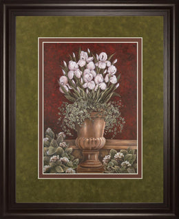 Hannah'S Irises  By Betsy Brown 34X40 Framed Print