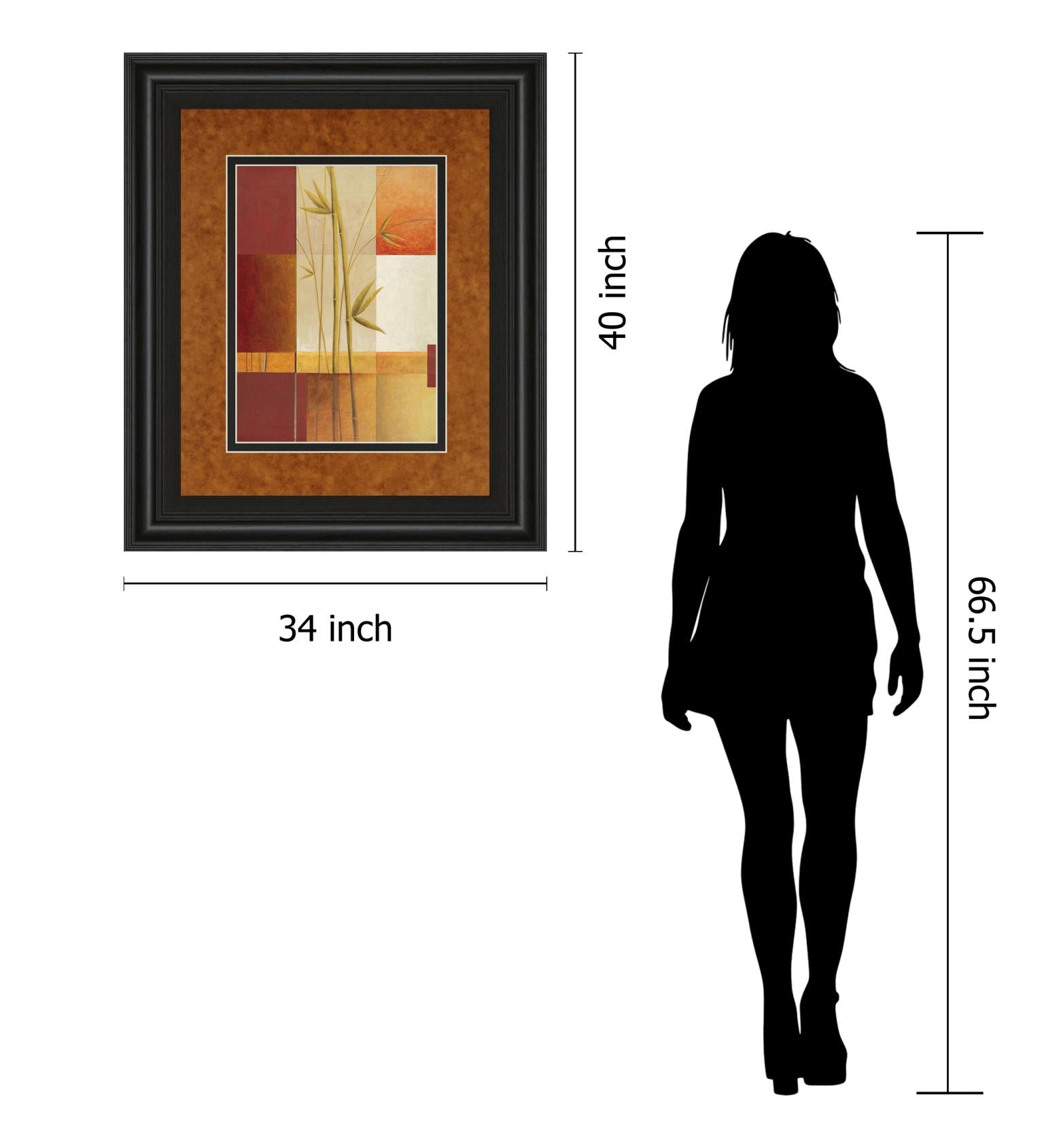 Contemporary Bamboo I By Estudio Arte 34X40 Framed Print