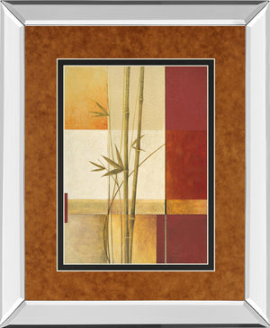 Mirrored Frame Contemporary Bamboo Ii By Estudio Arte 34X40 Mirror Frame Print