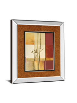 Mirrored Frame Contemporary Bamboo Ii By Estudio Arte 34X40 Mirror Frame Print