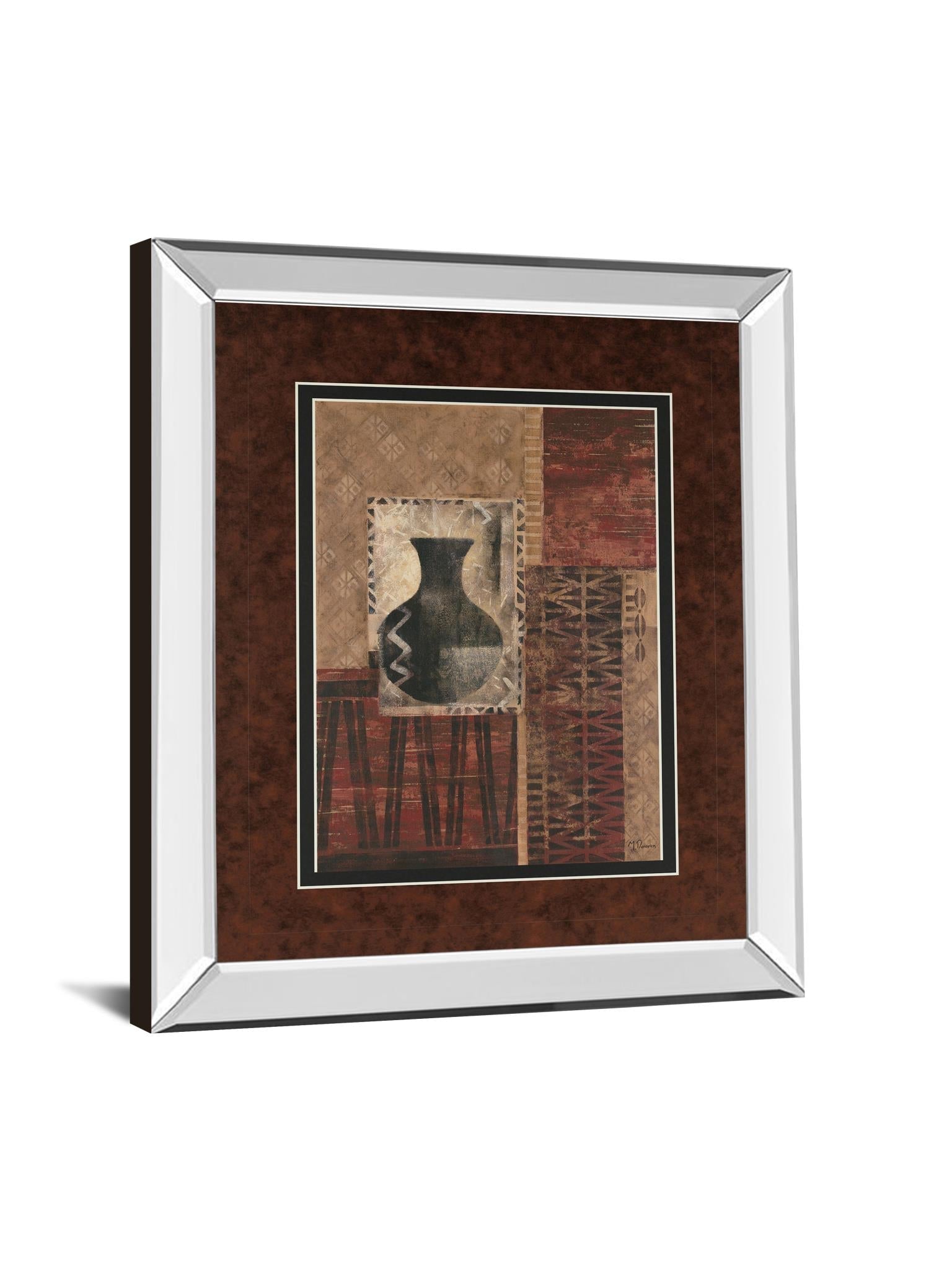 Mirrored Frame Artifact Revival I By Maria Donovan 34X40 Mirror Frame Print