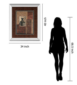 Mirrored Frame Artifact Revival I By Maria Donovan 34X40 Mirror Frame Print