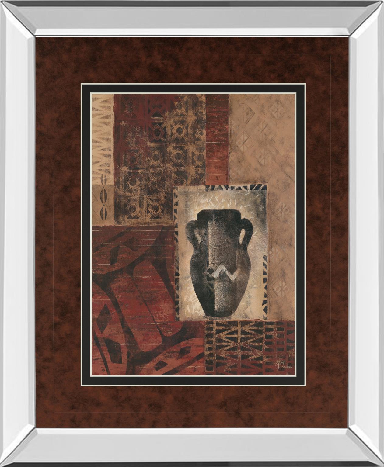 Mirrored Frame Artifact Revival Ii By Maria Donovan 34X40 Mirror Frame Print