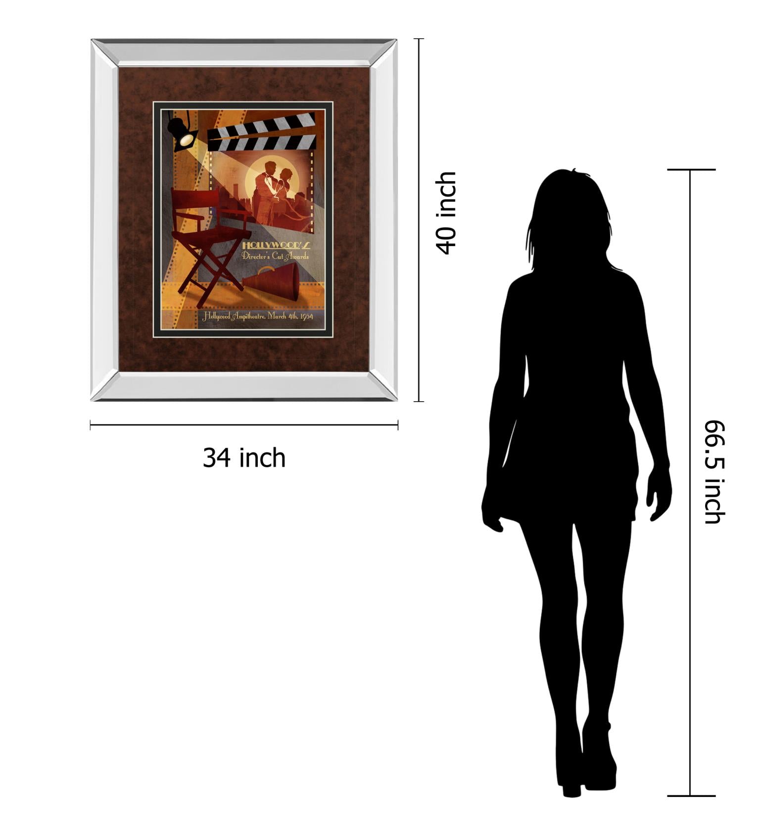 Mirrored Frame Director'S Cut Awardsa By Conrad Knutsen 34X40 Mirror Frame Print