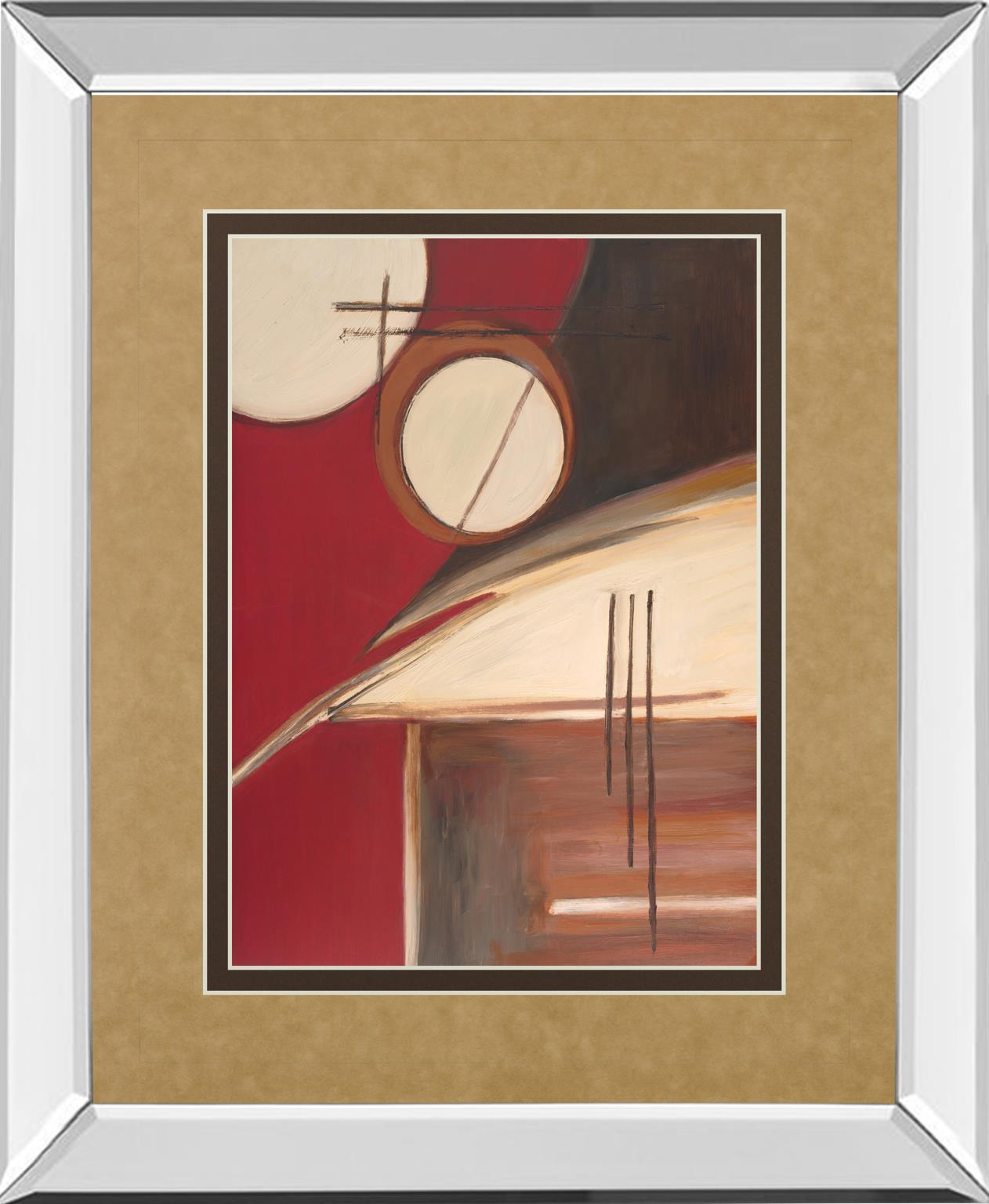 Mirrored Frame Circa Design Ii By Joy Alldredge 34X40 Mirror Frame Print