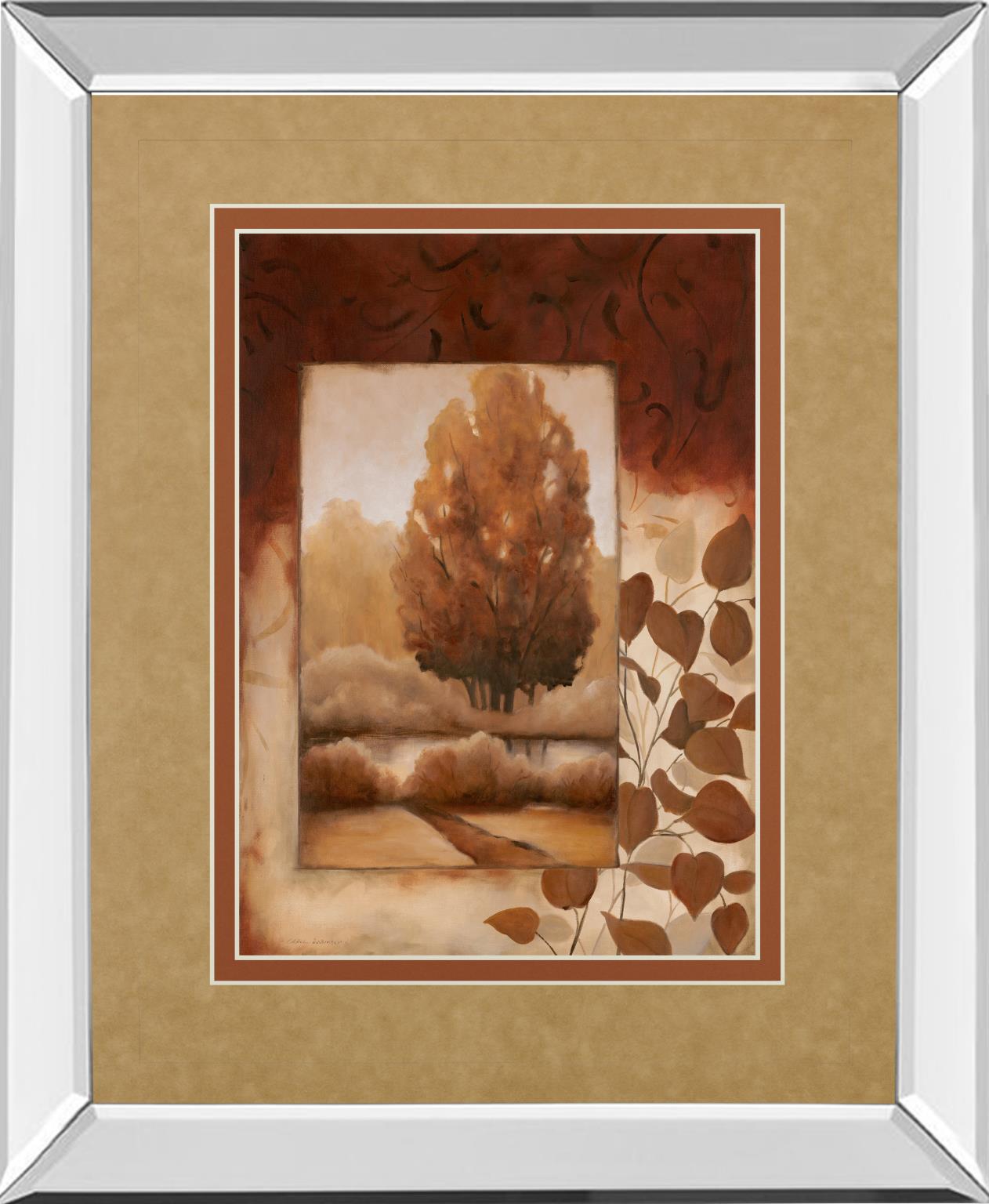 Mirrored Frame Fall Vignette Ii By Carol Robinson 34X40 Mirror Frame Print