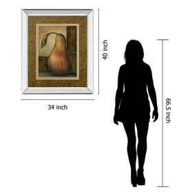Mirrored Frame Peralicous Ii By Joyce Combs 34X40 Mirror Frame Print