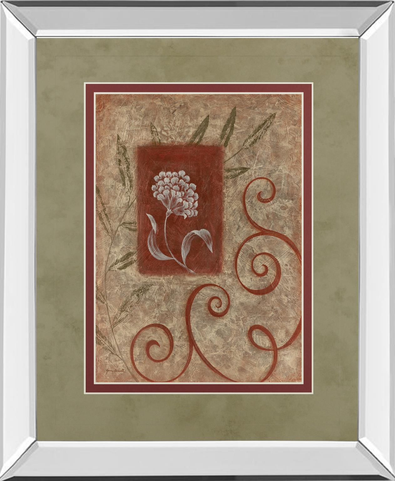 Mirrored Frame Florescence I By Jane Carroll 34X40 Mirror Frame Print