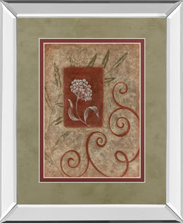 Mirrored Frame Florescence I By Jane Carroll 34X40 Mirror Frame Print