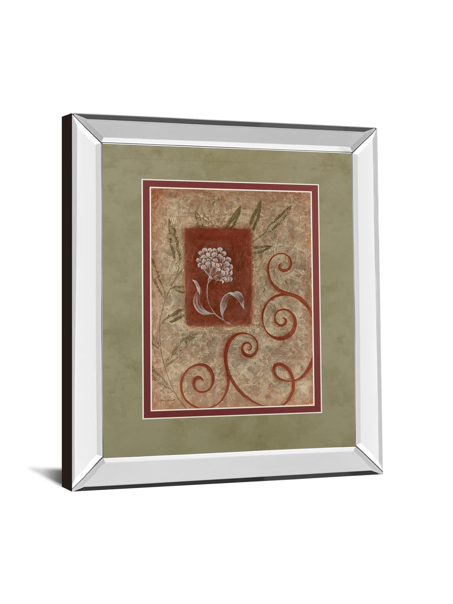 Mirrored Frame Florescence I By Jane Carroll 34X40 Mirror Frame Print