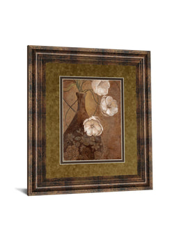 Flores En Umber I By Nan 34X40 Framed Print