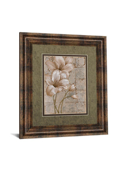 Ilies On Silver I By Vivian Flasch 34X40 Framed Print