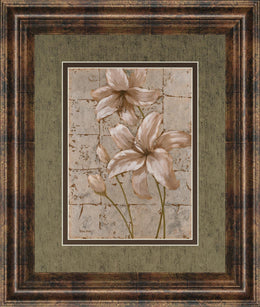 Ilies On Silver Ii By Vivian Flasch 34X40 Framed Print
