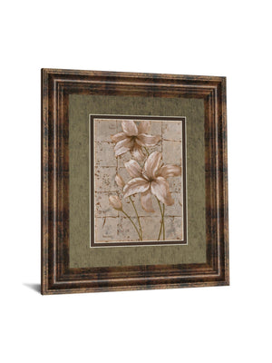 Ilies On Silver Ii By Vivian Flasch 34X40 Framed Print