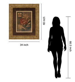 Copper Rhythm Ii By Vivian Flasch 34X40 Framed Print