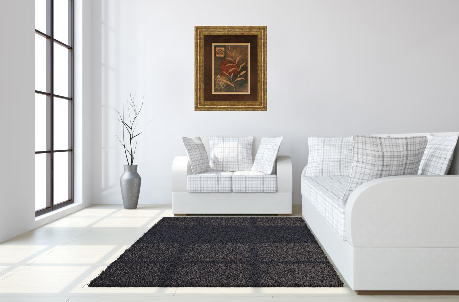 Copper Rhythm Ii By Vivian Flasch 34X40 Framed Print