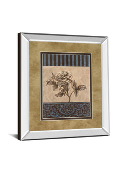 Mirrored Frame Rose Refined Ii By Carol Robinson 34X40 Mirror Frame Print