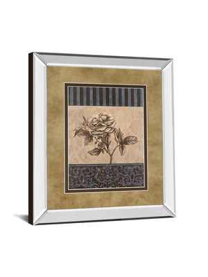 Mirrored Frame Rose Refined Ii By Carol Robinson 34X40 Mirror Frame Print