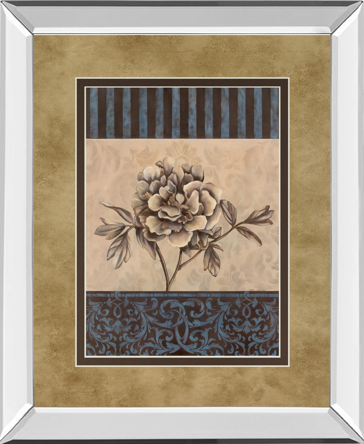 Mirrored Frame Rose Refined I By Carol Robinson 34X40 Mirror Frame Print