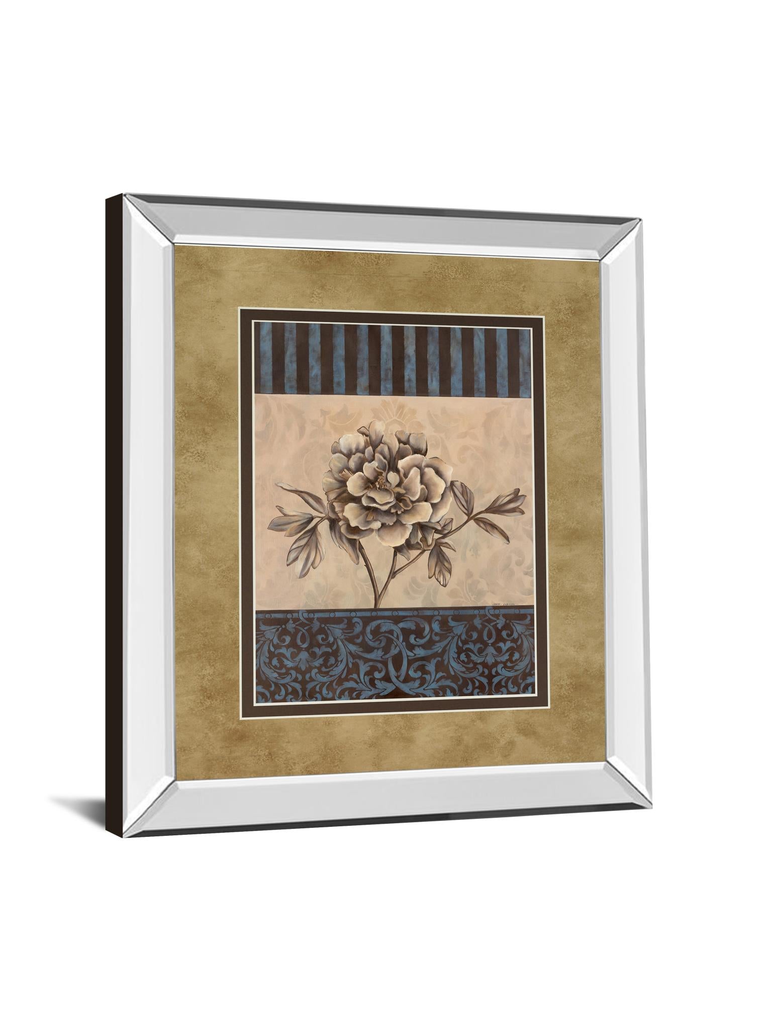 Mirrored Frame Rose Refined I By Carol Robinson 34X40 Mirror Frame Print