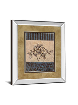 Mirrored Frame Rose Refined I By Carol Robinson 34X40 Mirror Frame Print