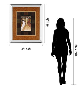 Mirrored Frame Divine Grace I By Rob Hefferan 34X40 Mirror Frame Print