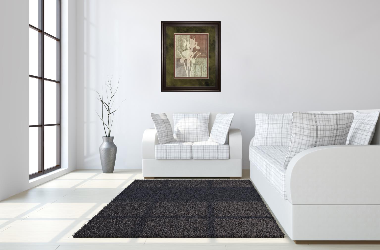 Iris Silhouette By Various 34X40 Framed Print