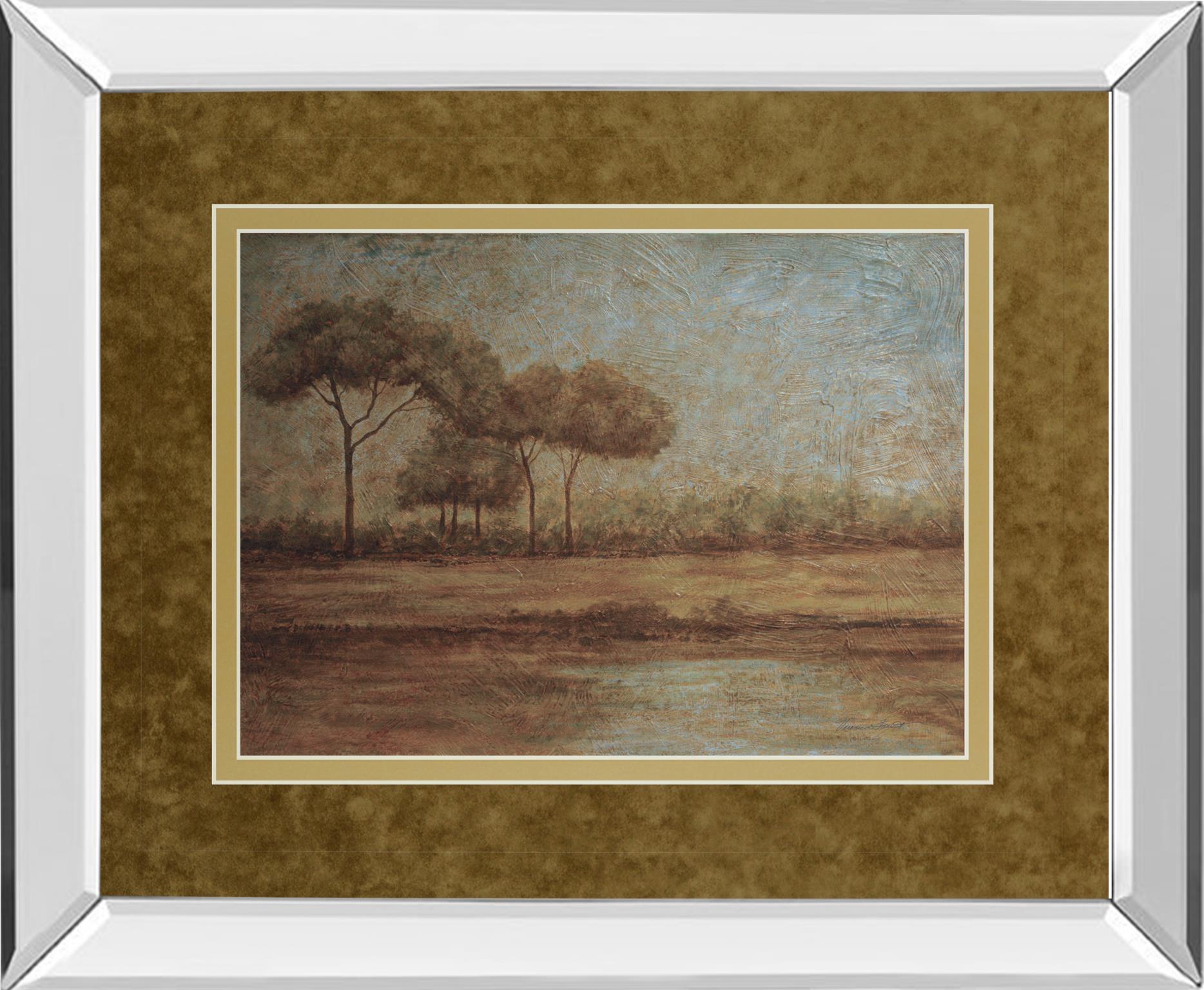 Mirrored Frame Woodland Santuary By Veronica Faust 34X40 Mirror Frame Print