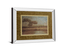 Mirrored Frame Woodland Santuary By Veronica Faust 34X40 Mirror Frame Print