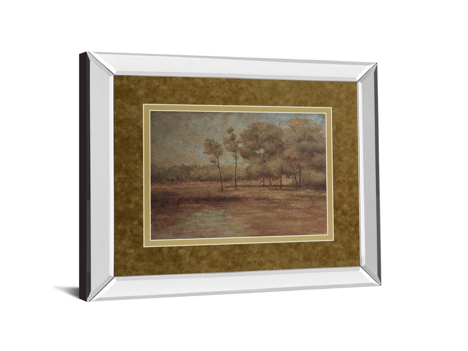 Mirrored Frame Woodland Solitude By Veronica Faust 34X40 Mirror Frame Print