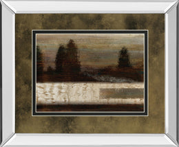 Mirrored Frame Quiet Forest  By Roxi Gray 34X40 Mirror Frame Print